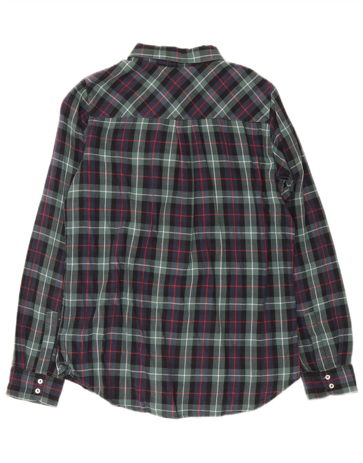 Damska koszula flanelowa oversize Zara UK 6 XS, wielokolorowa bawełniana krata