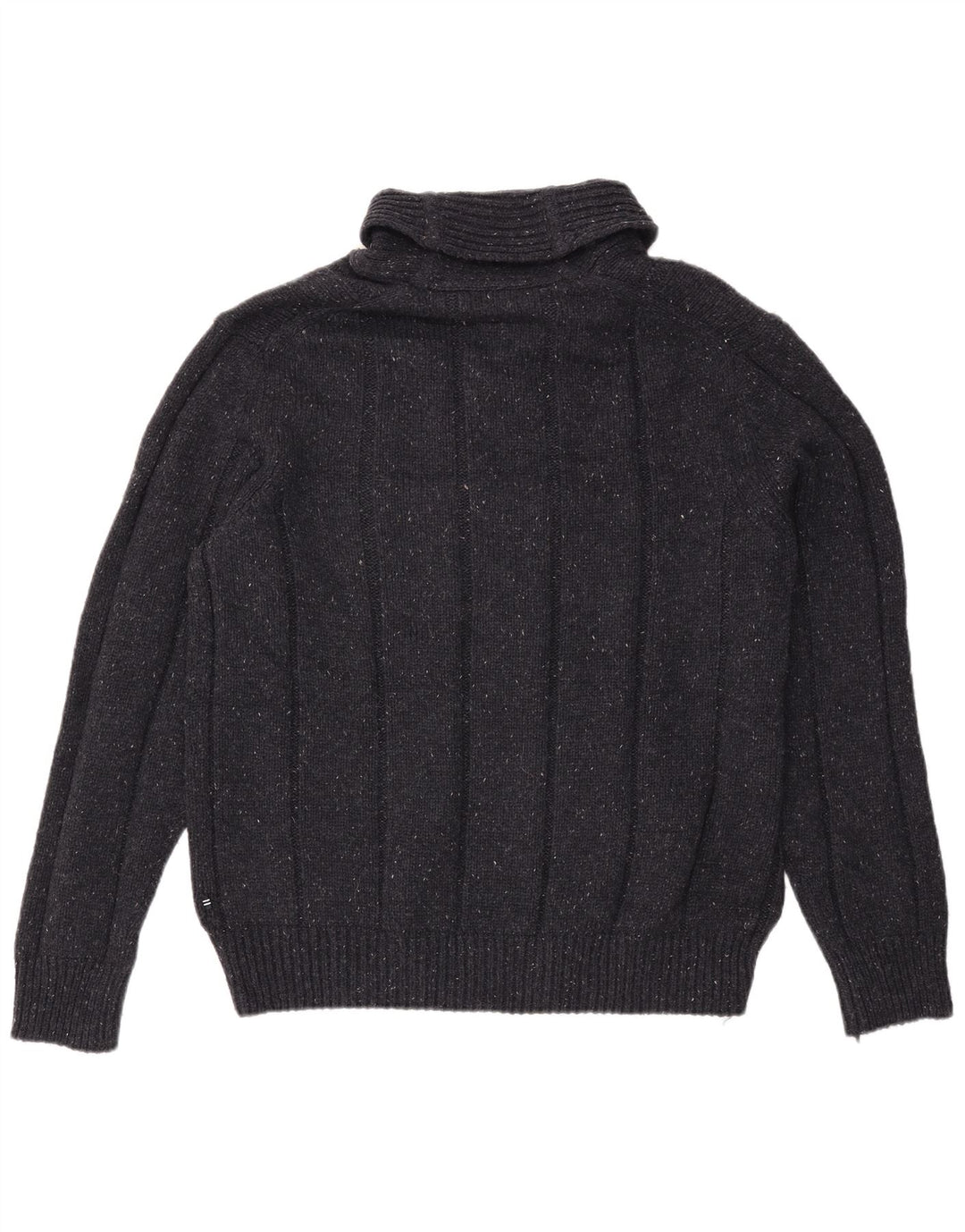 Męski sweter z szalowym dekoltem NAUTICA XL, czarny akryl