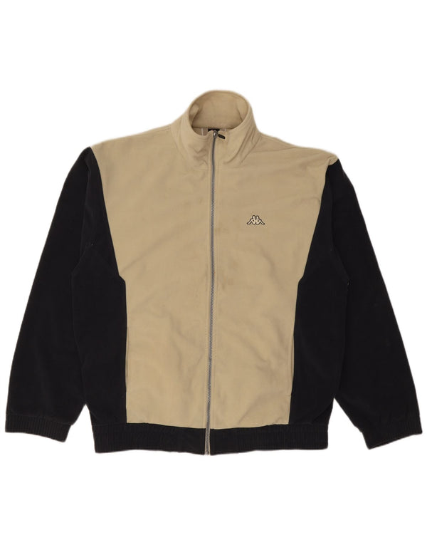 Męska kurtka dresowa KAPPA, duża, w kolorze złamanej bieli