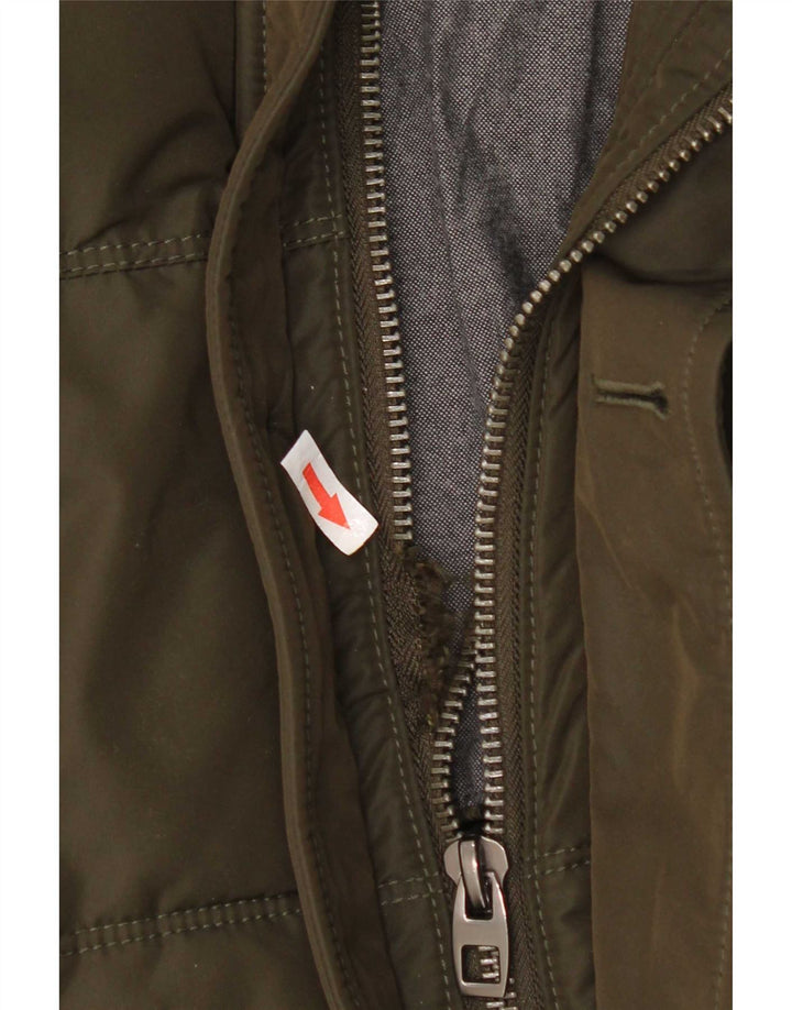 Męska ocieplana kurtka Zara UK 38, średni khaki