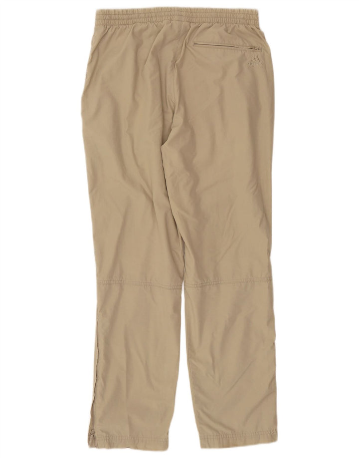 Męskie spodnie dresowe Adidas, małe, khaki, poliester