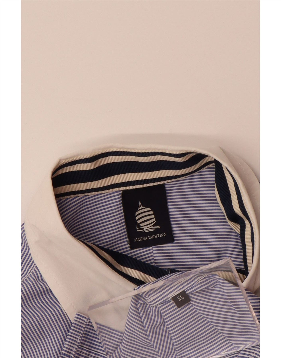 Damska bluzka koszulowa z rękawem 3/4 MARINA YACHTING UK 18 XL w niebieskie prążki