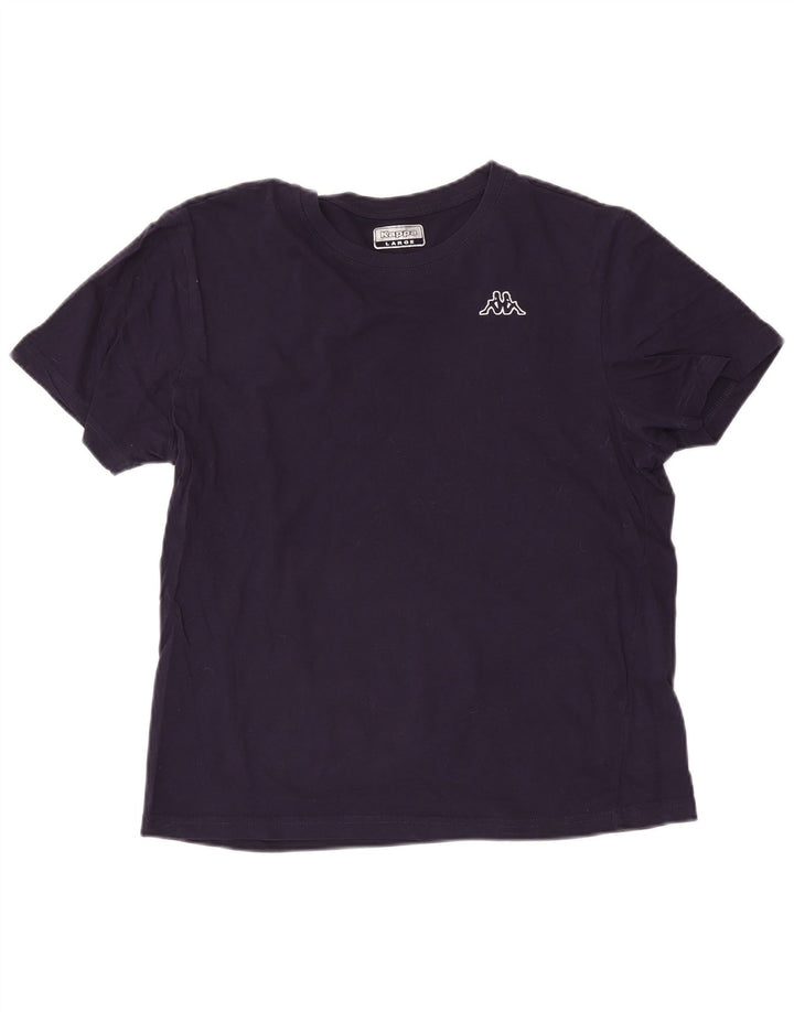 T-shirt męski Kappa, duży, granatowy, bawełniany