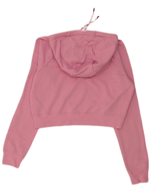 Damski sweter z kapturem Nike Crop Graphic Oversize UK 10, mały, różowy, bawełniany
