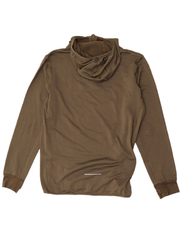 Męski sweter z kapturem i zamkiem błyskawicznym Quiksilver, duży, poliestrowy khaki
