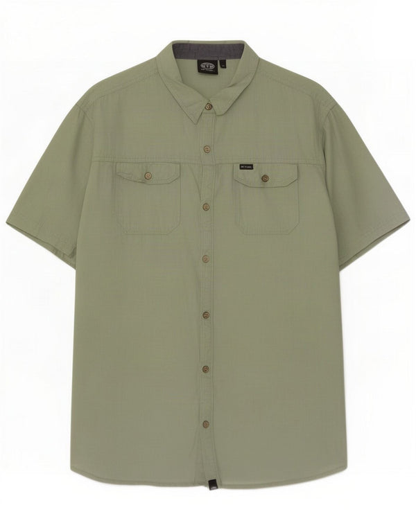 Animal Mens Short Sleeve Shirt XL Green