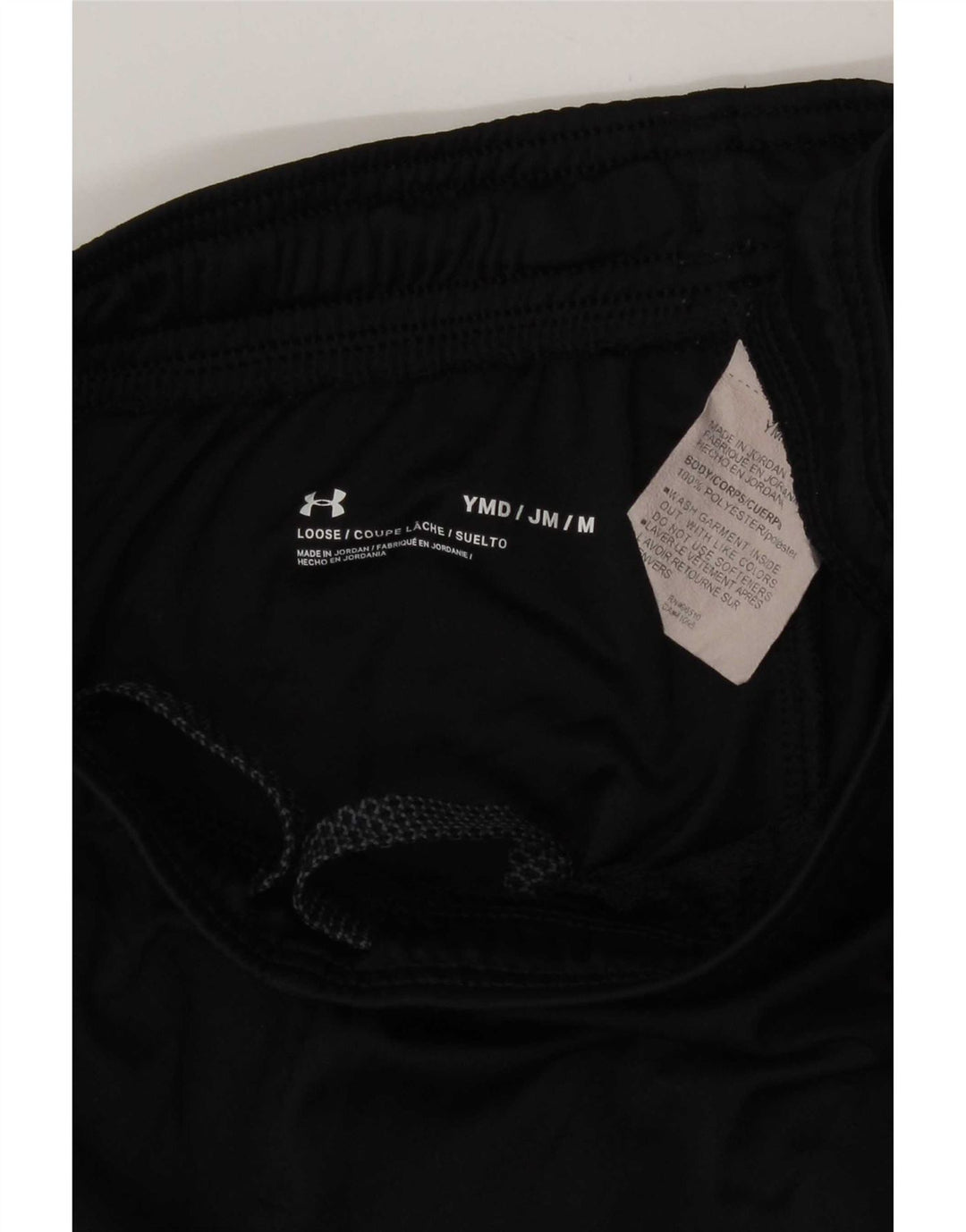 Chłopięce spodenki sportowe Under Armour z grafiką, 9-10 lat, średni czarny poliester