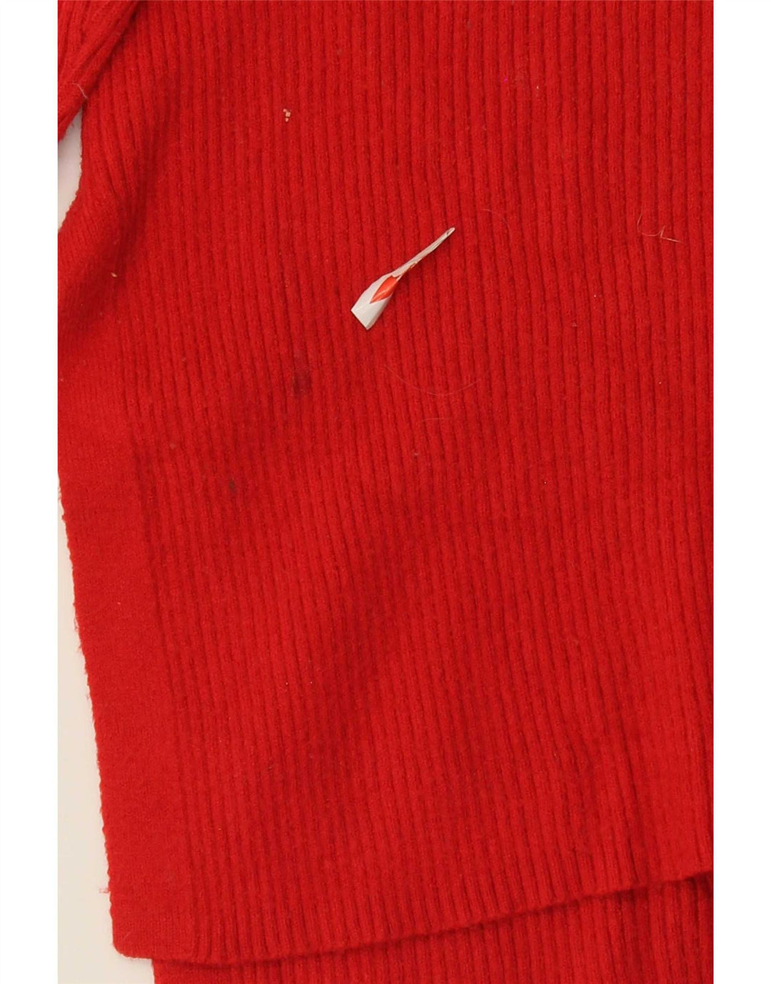 Marks & Spencer Damski sweter oversize z dekoltem w kształcie litery V, UK 10, mały, czerwony