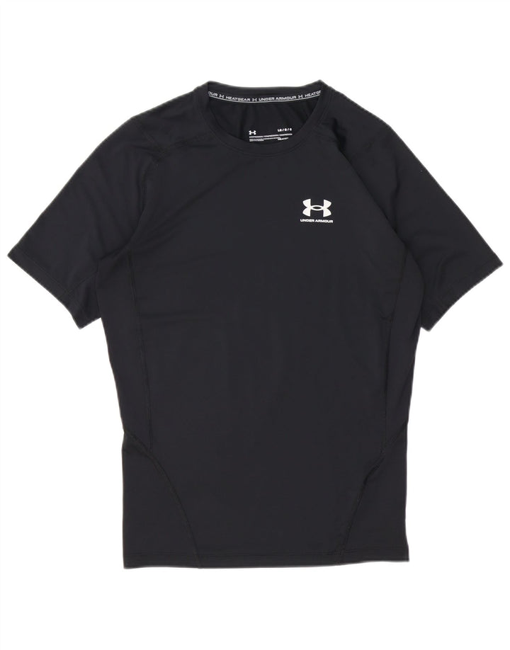 Męski t-shirt Under Armour Heat Gear, duży, czarny, poliestrowy