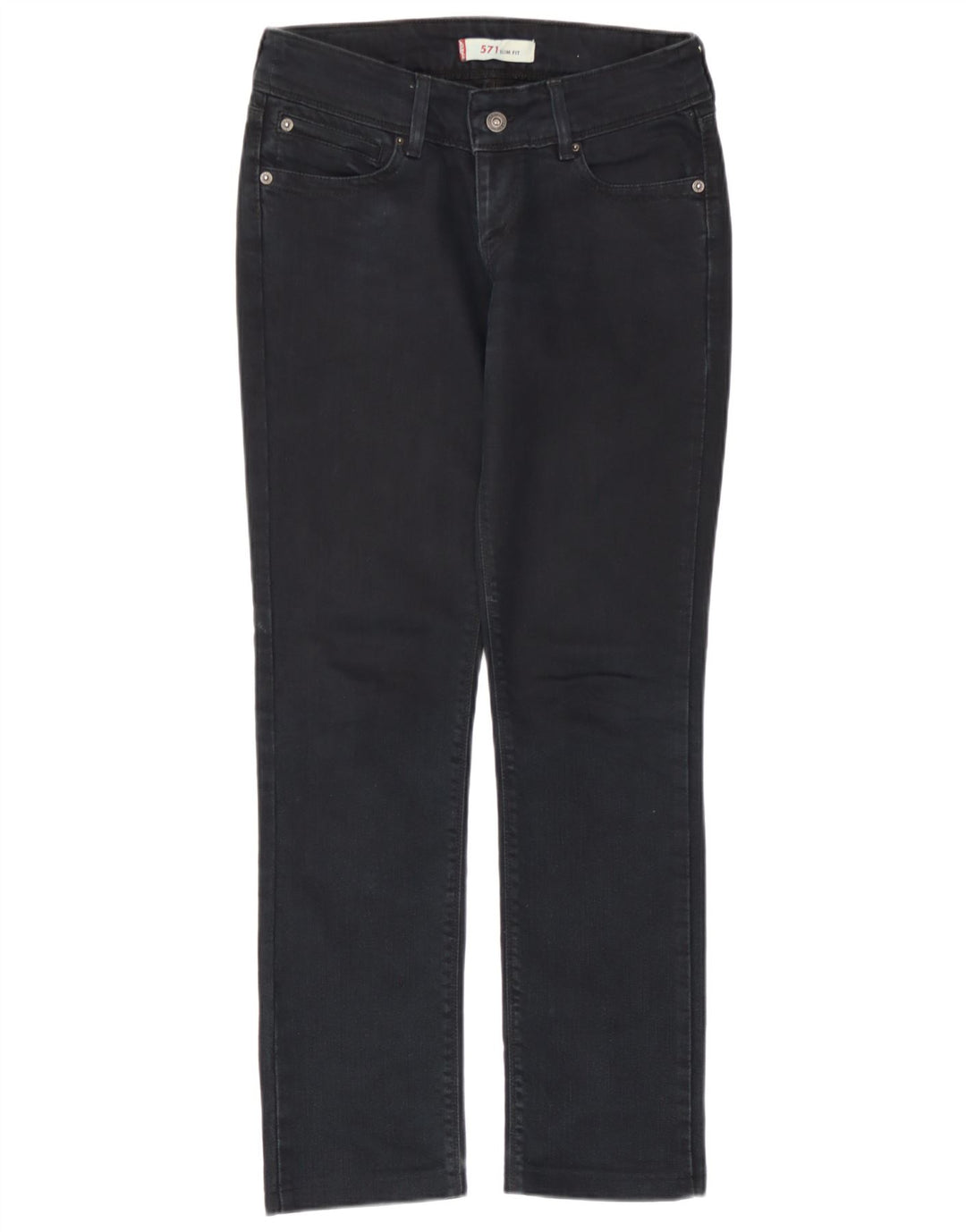 Damskie jeansy Levi's 571 Slim W26 L28 Granatowe