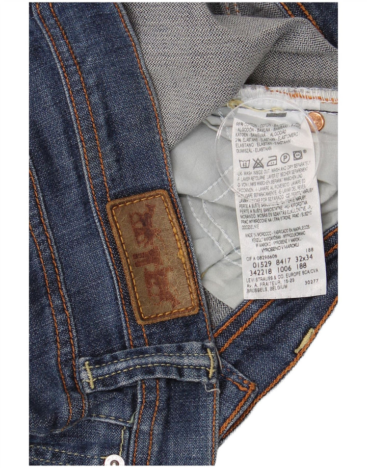 Męskie jeansy Bootcut LEVI'S W32 L31 Niebieska bawełna