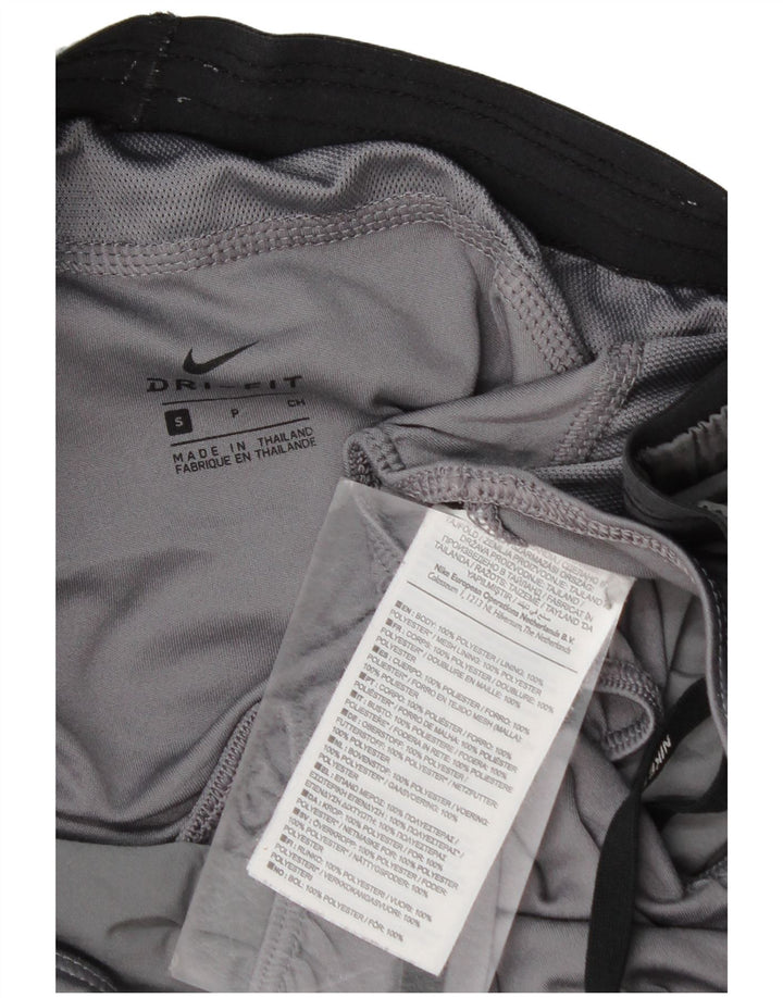 Damskie spodenki sportowe Nike Dri Fit UK 10, małe, szare, poliestrowe