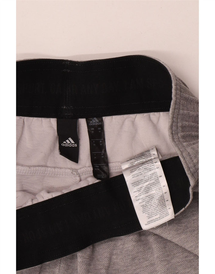 Męskie spodenki sportowe Adidas, średnioszare, bawełniane