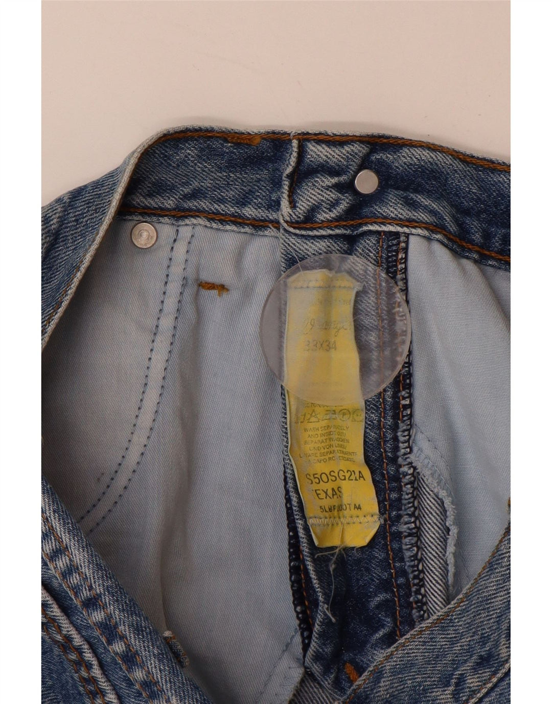 Męskie jeansy WRANGLER Texas Straight W33 L30 Niebieskie, bawełniane