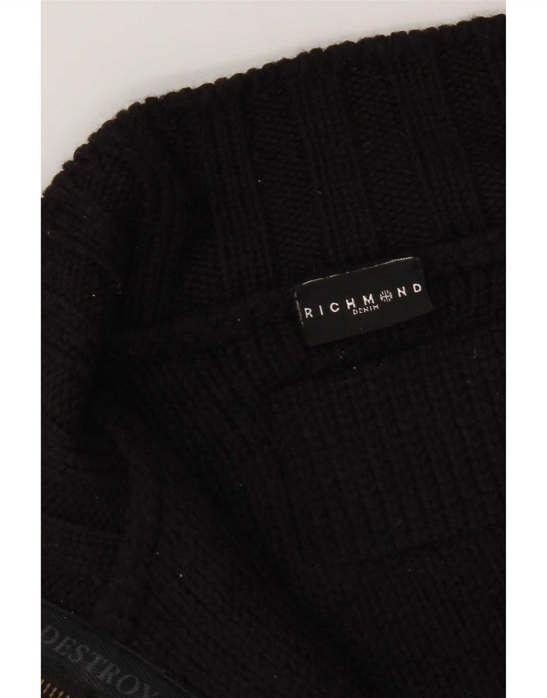 Sweter damski Richmond Cardigan UK 20 2XL Czarna wełna
