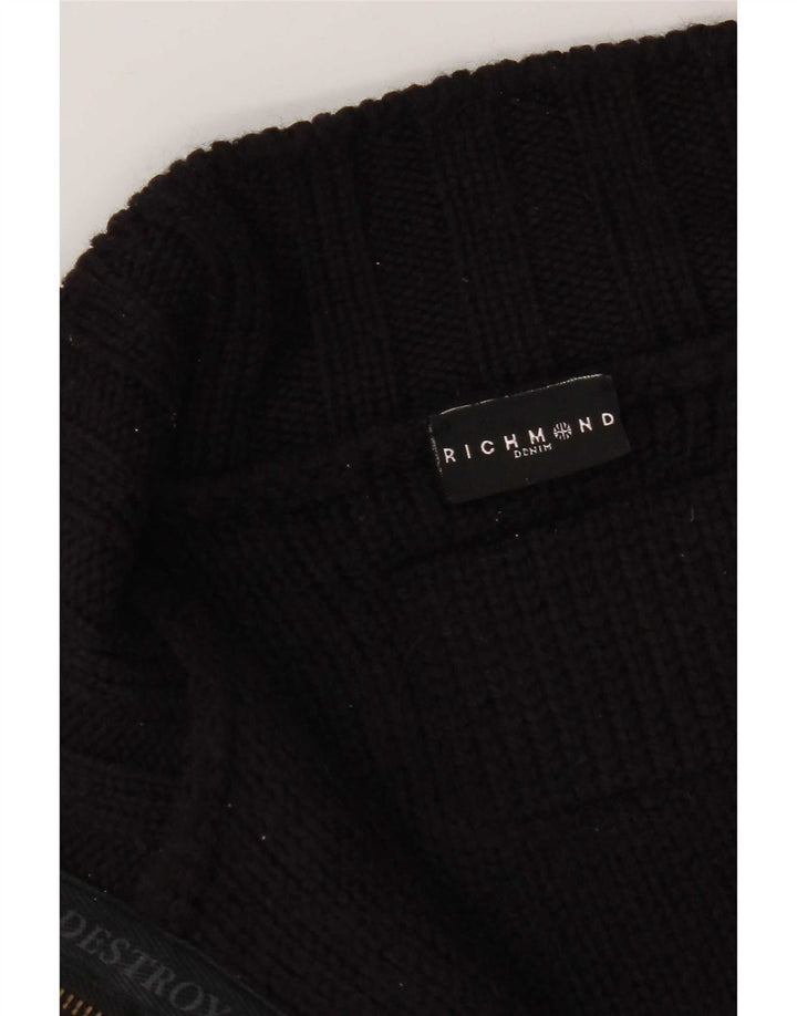 Sweter damski Richmond Cardigan UK 20 2XL Czarna wełna