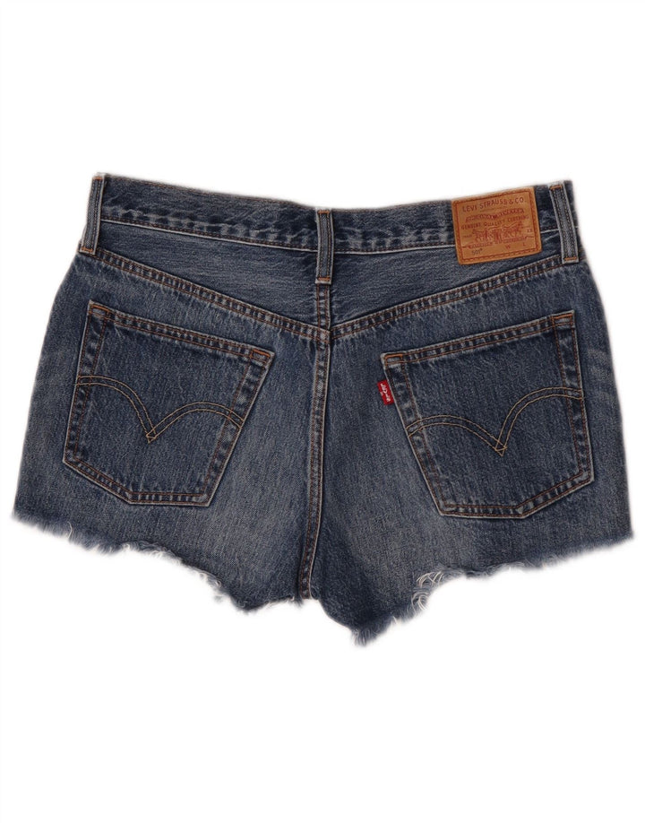 Damskie spodenki jeansowe Levi's 501 W28 Średnioniebieskie bawełniane