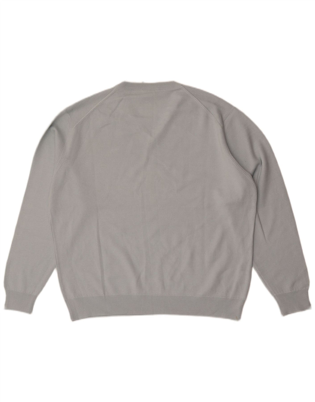 Lacoste Męski sweter z dekoltem w kształcie litery V, rozmiar 6 XL, niebieska wełna