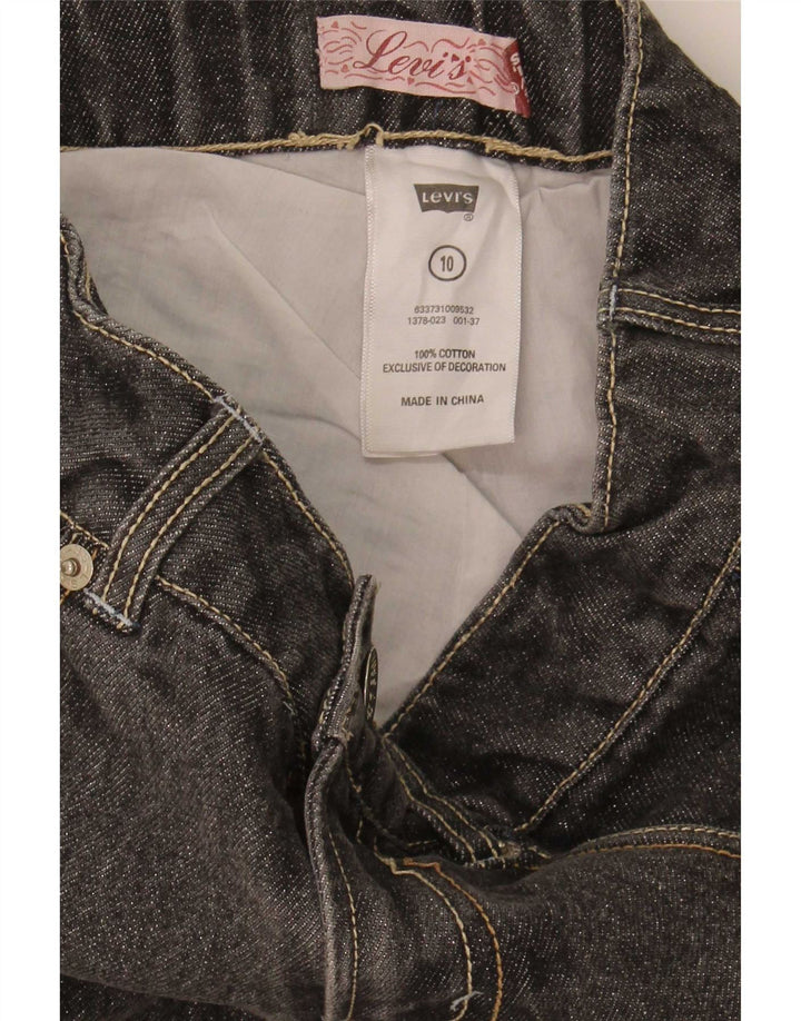 Spodenki dżinsowe Levi's dla dziewcząt 9-10 lat W24, szara bawełna
