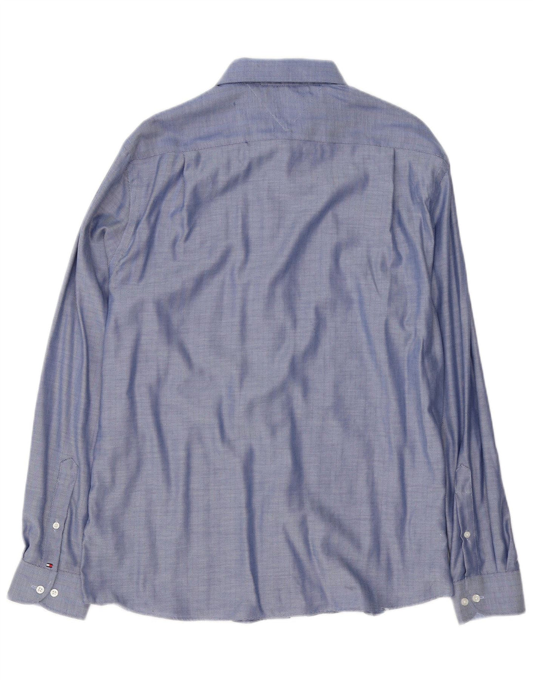 Koszula męska Tommy Hilfiger rozmiar 16 1/2 duża niebieska bawełna w jodełkę