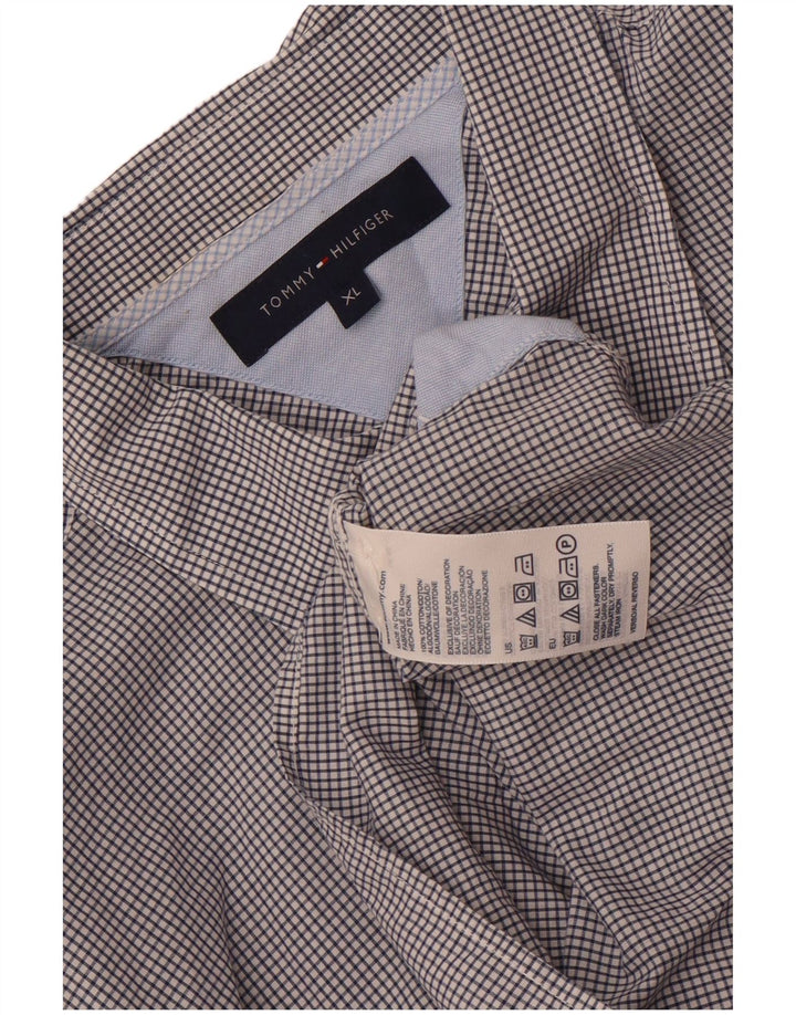 Koszula męska Tommy Hilfiger XL, bawełniana, granatowa w kratkę