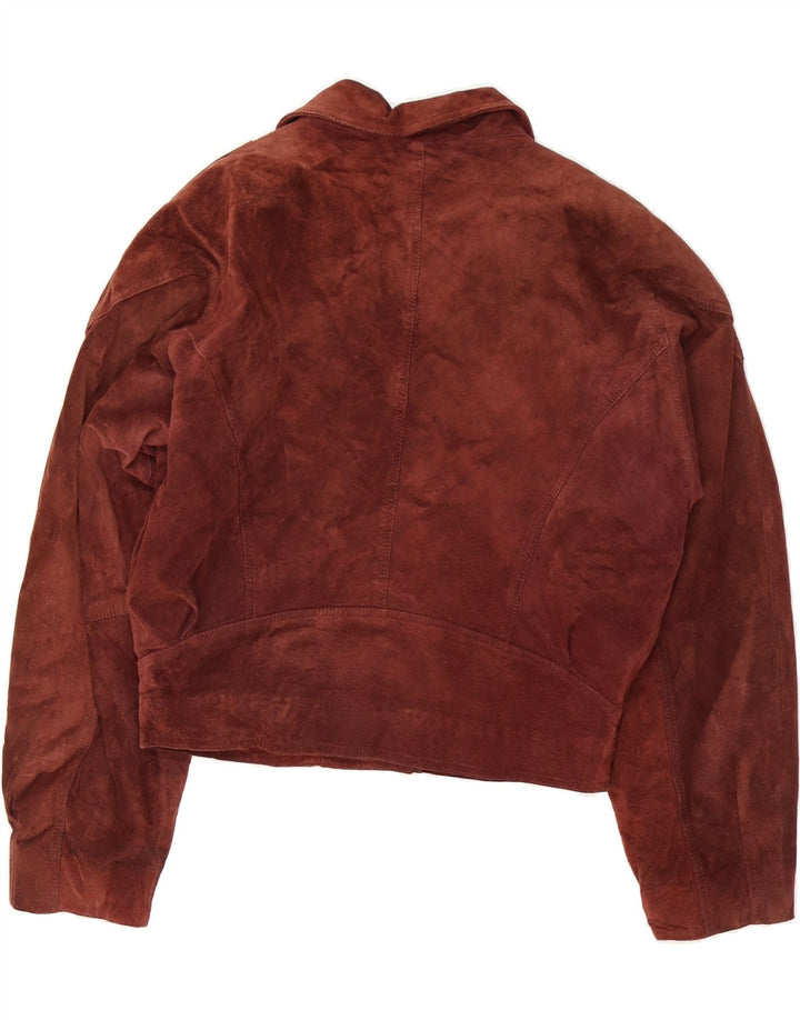 MISS JOY Womens Leather Jacket EU 40 Medium Brown Leather Vintage Miss Joy and Second-Hand Miss Joy from Messina Hembry 