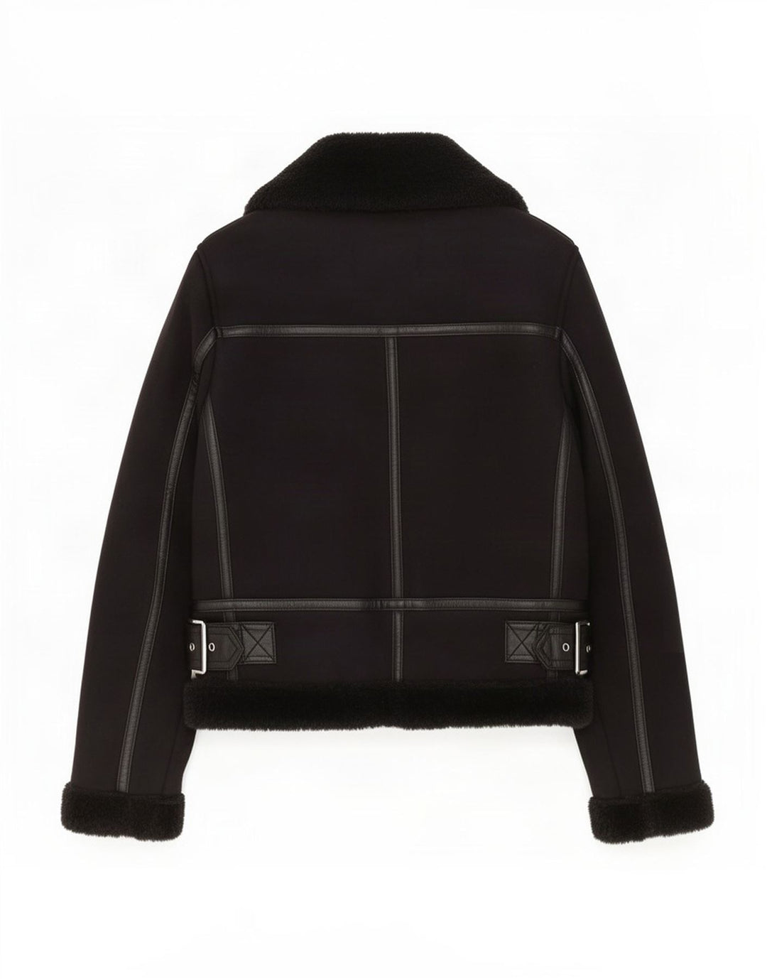 Kurtka damska Zara Sherpa UK 6 XS, czarna, poliestrowa