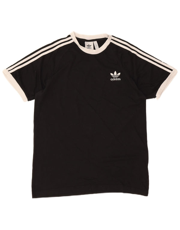 Adidas Męski T-shirt Top Duży Czarny Bawełniany