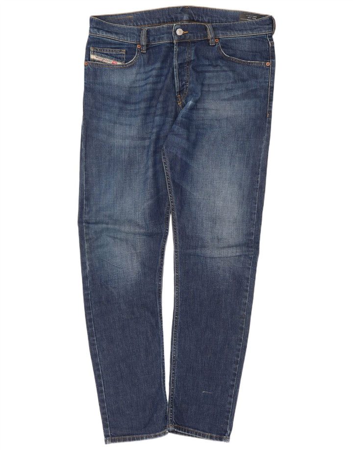 Diesel Męskie D-Luster Slim Jeans W34 L30 Niebieska bawełna