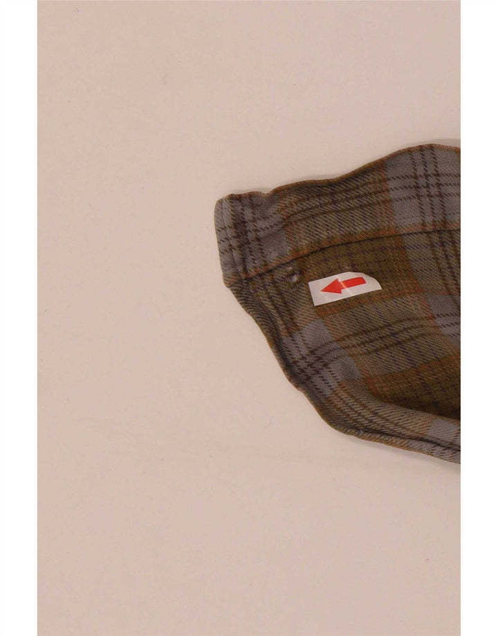 Męska koszula flanelowa Barbour, duża bawełniana krata khaki