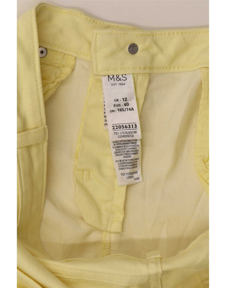Spodnie Marks & Spencer Damskie Per Una UK 12 Medium W32 L22 Żółte