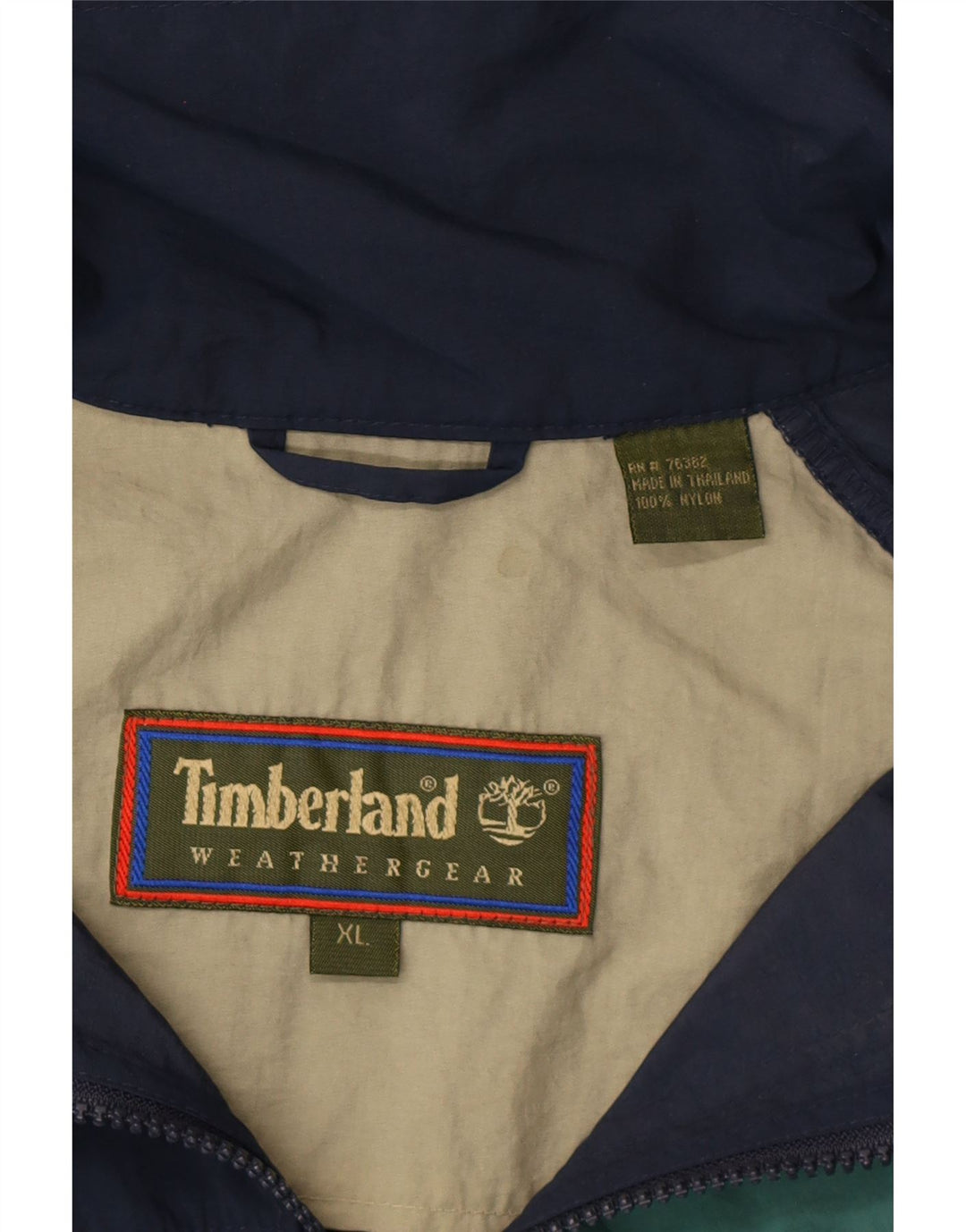 Męska kurtka przeciwdeszczowa z kapturem TIMBERLAND UK 42 XL Granatowy nylon