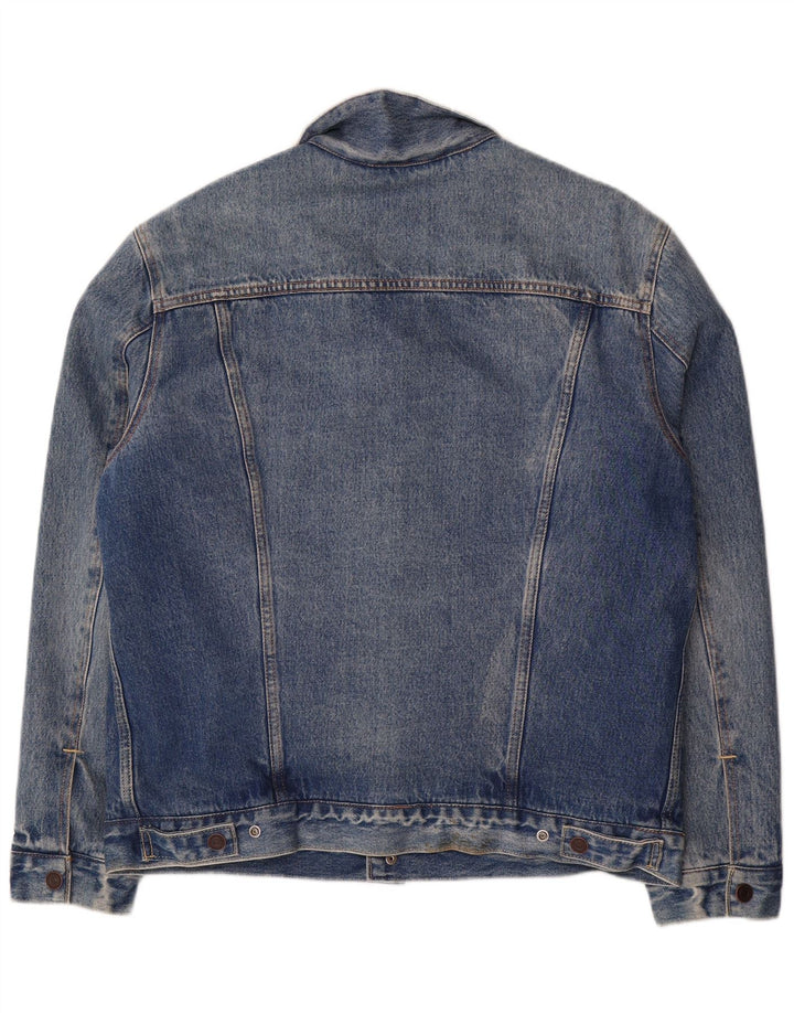 Męska kurtka dżinsowa Levi's Sherpa UK 40, duża niebieska bawełna