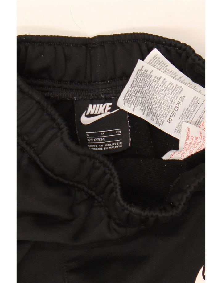 Chłopięce spodnie dresowe Nike, joggery, 8-9 lat, małe, czarne, poliestrowe