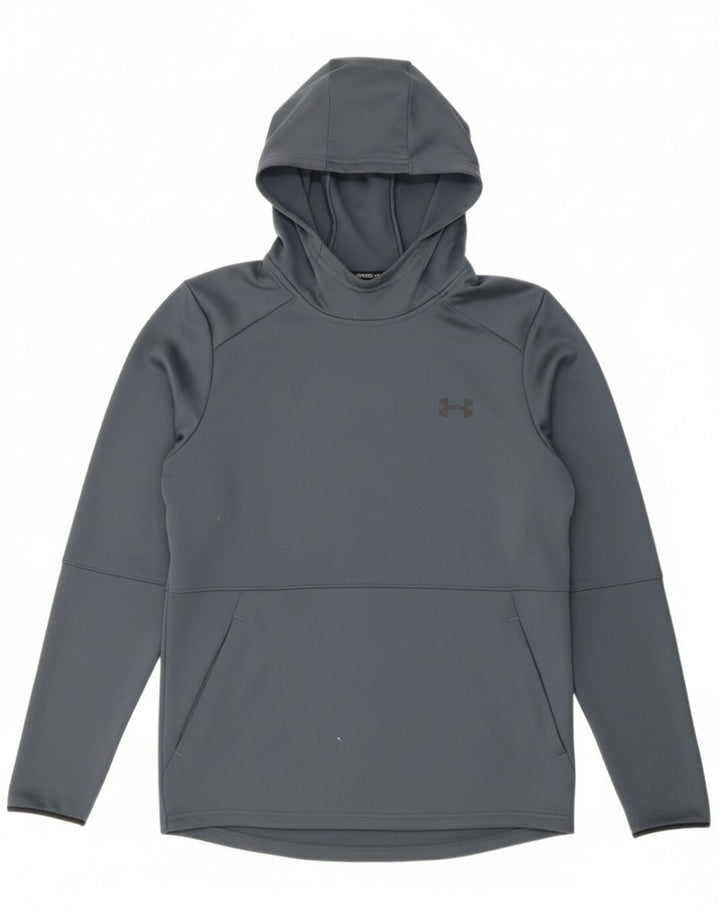 Męski sweter z kapturem Under Armour, mały, szary, poliestrowy