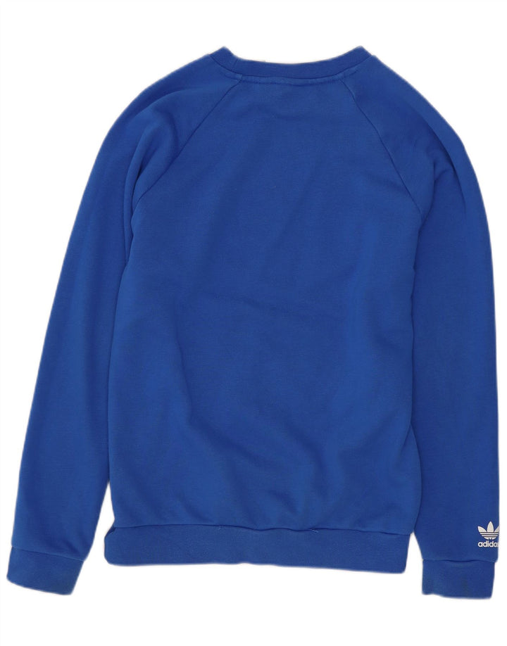 Bluza chłopięca Adidas Graphic Jumper 11-12 lat niebieska Crosta