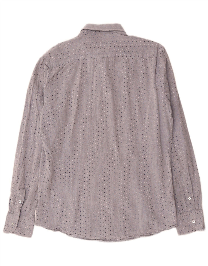 Koszula męska Massimo Dutti, bawełniana w średnie szare cętki