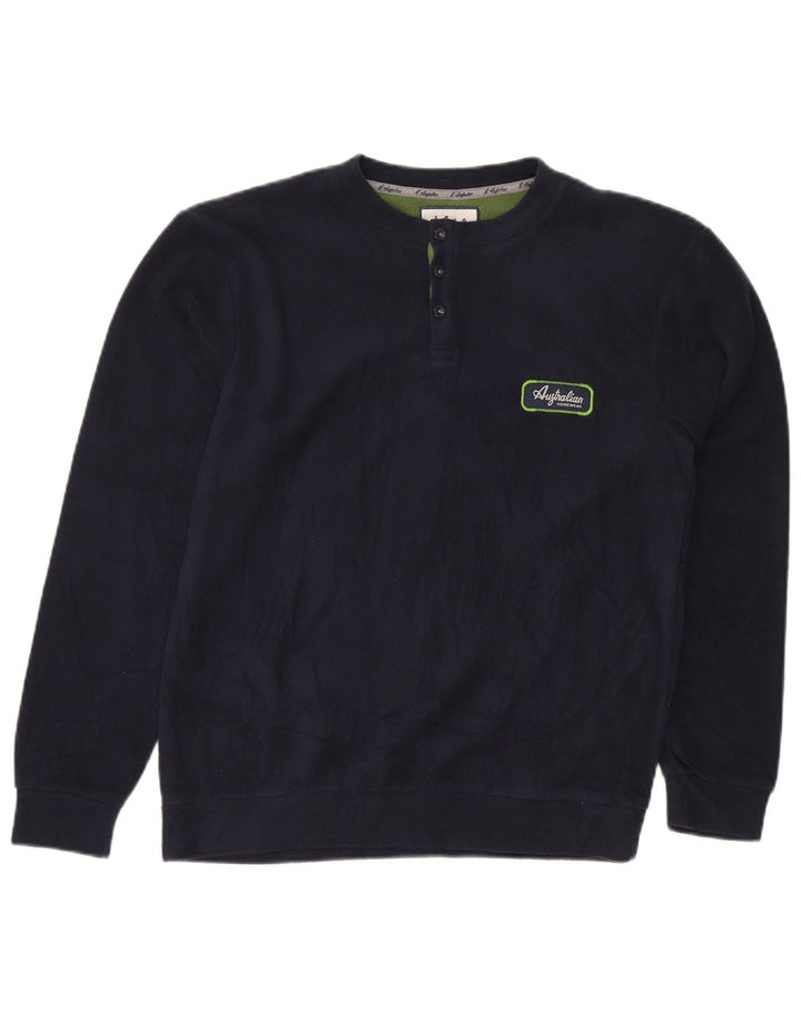 Męski sweter polarowy AUSTRALIAN L'ALPINA, średni granatowy poliester