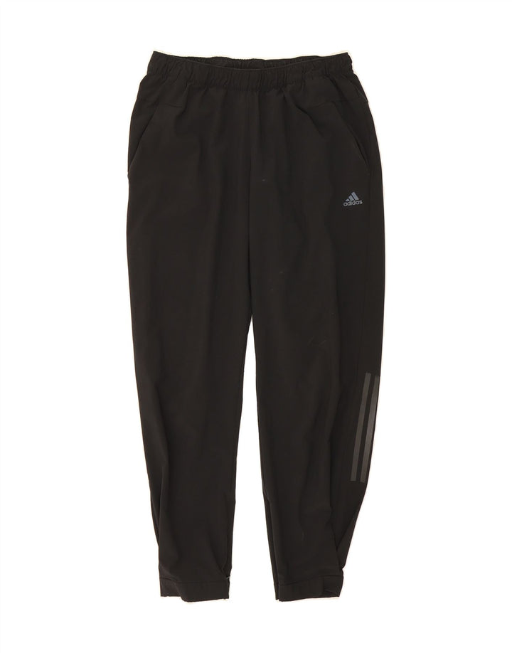 ADIDAS Womens Tracksuit Trousers Joggers UK 12/14 Medium  Black Polyester Vintage Adidas and Second-Hand Adidas from Messina Hembry 