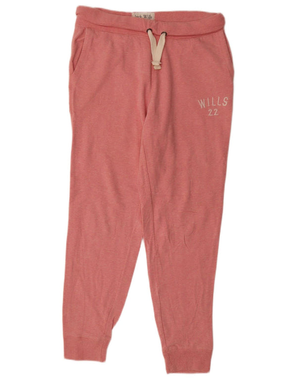 Damskie spodnie dresowe Jack Wills Joggers UK 12 Średnioróżowe nakrapiane