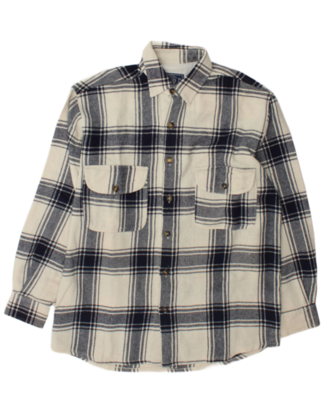 Męska koszula flanelowa Junior.D XL w białą kratę