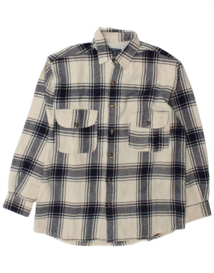 Męska koszula flanelowa Junior.D XL w białą kratę