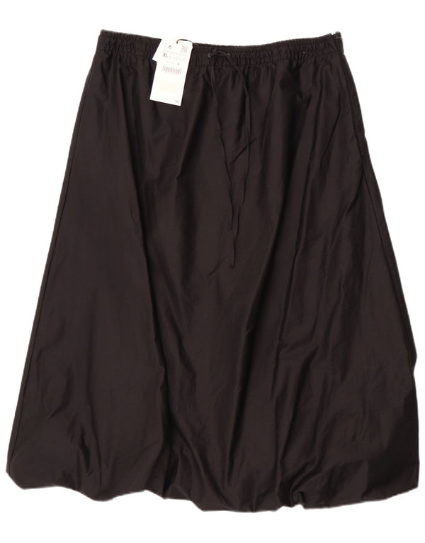 Spódnica bąbelkowa damska Zara XL W32 Czarna bawełniana