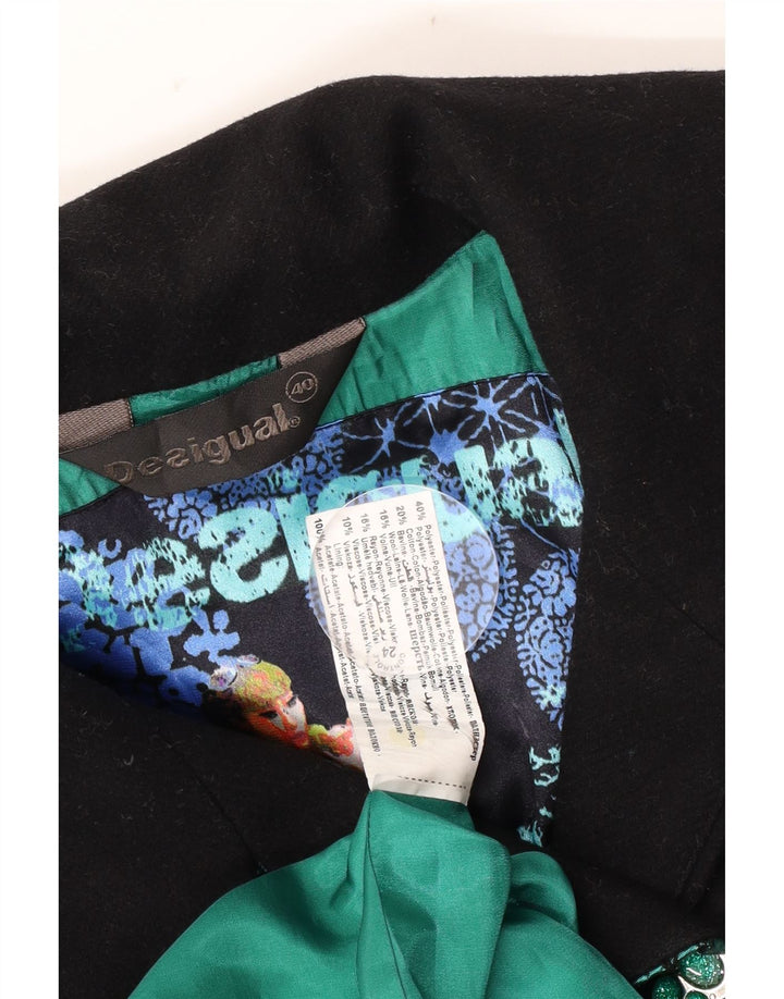 Desigual damski dwurzędowy płaszcz EU 40 średni wielobarwny