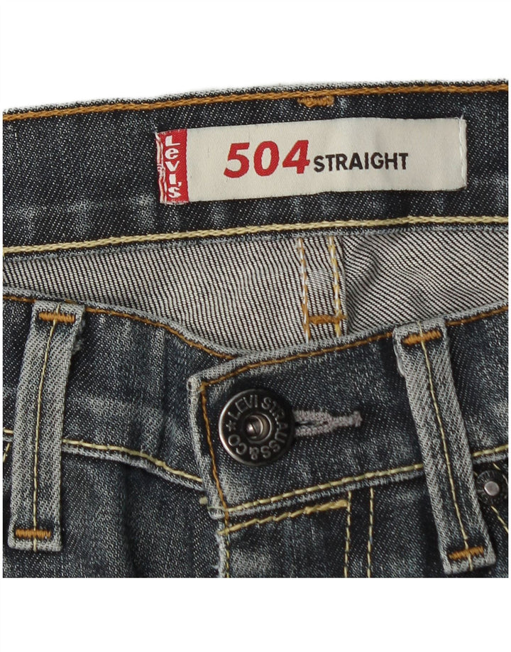 Męskie jeansy Levi's 504 Straight W30 L31 granatowe
