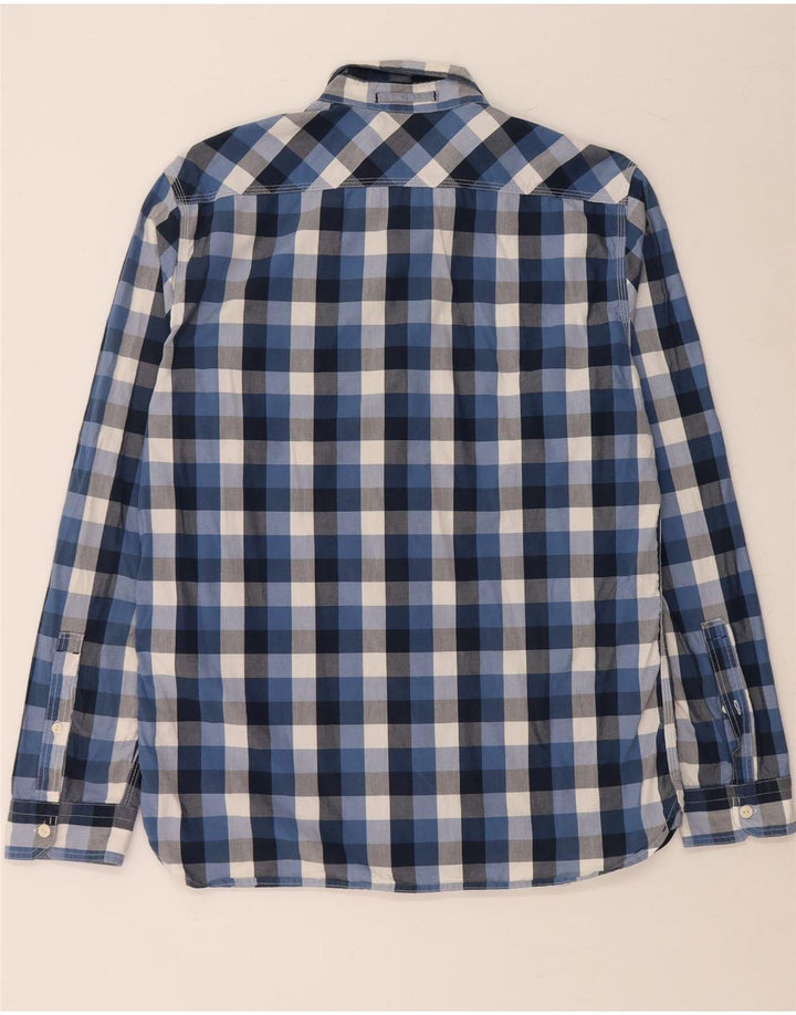 LEVI'S Mens Slim Fit Shirt Large Blue Check Cotton