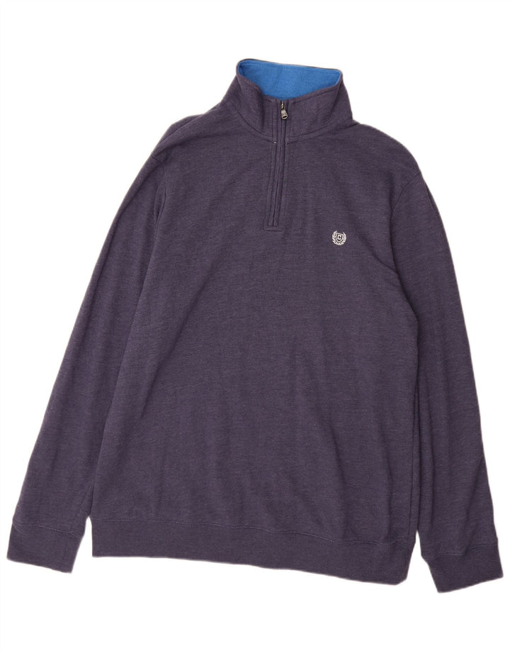 Męska bluza z zamkiem błyskawicznym Chaps XL, granatowa, bawełniana