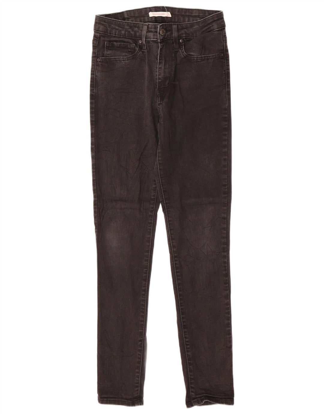 Damskie jeansy LEVI'S 721 z wysokim stanem W27 L29 Czarna bawełna