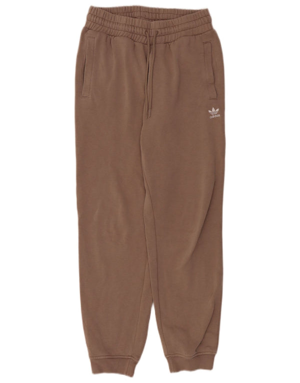 Damskie spodnie dresowe Adidas Joggers UK 10 Small Brown Cotton