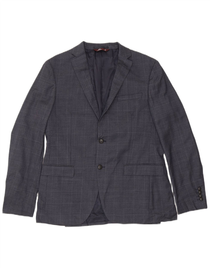 Marks & Spencer Męska marynarka zapinana na 2 guziki, UK 42 XL, granatowa w kratkę